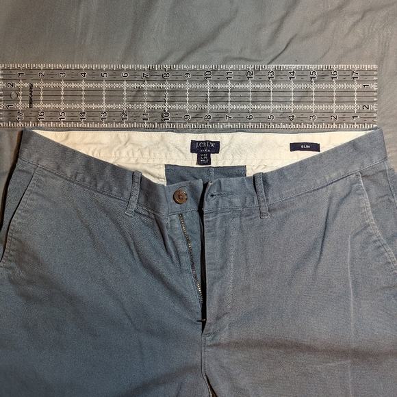 J Crew 33x30 slim flex chinos, blue - Picture 5 of 7